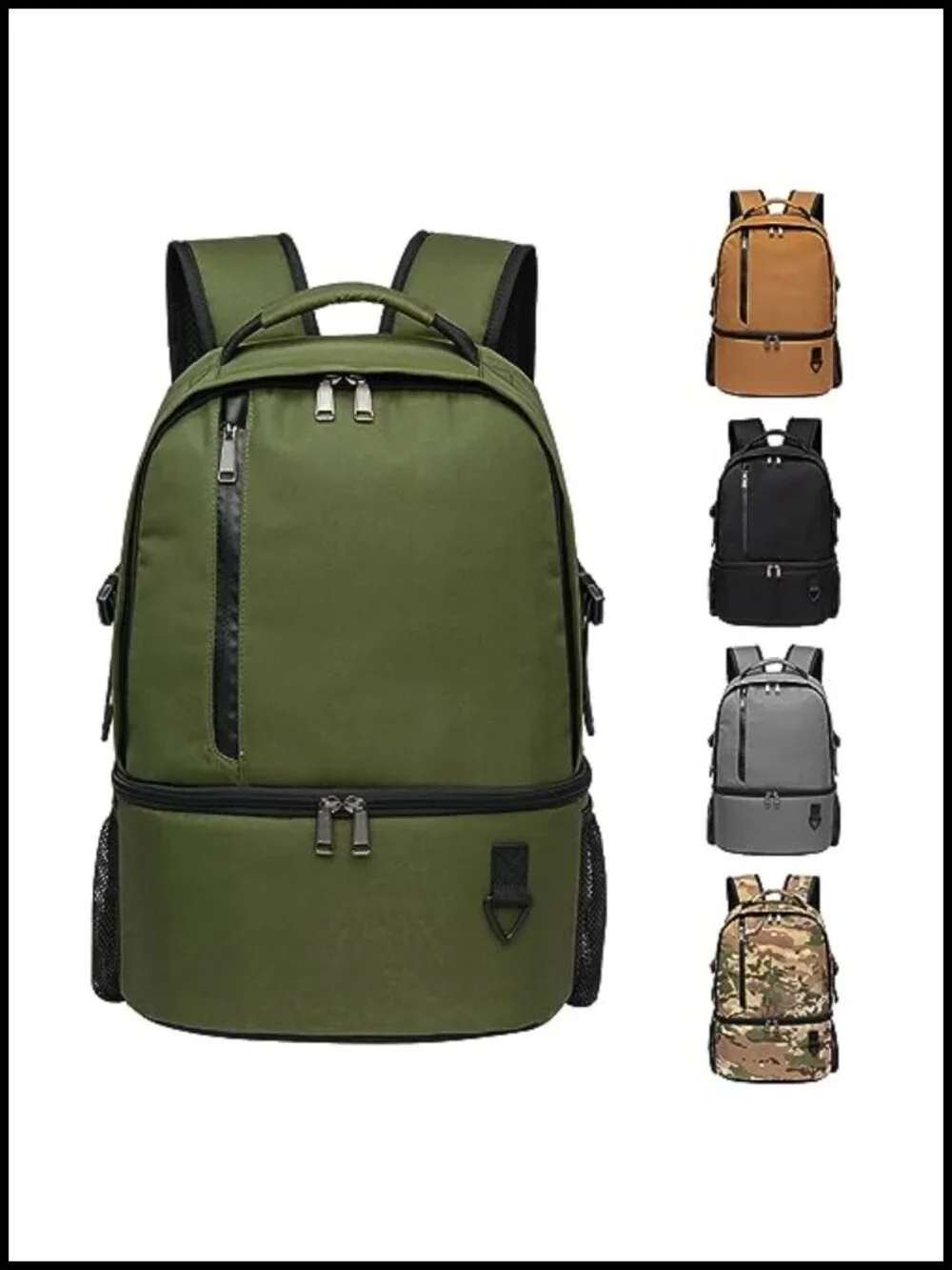 Insulated Cooler Backpack Leakproof Double Deck 38 Cans Picnic Beach Hiking